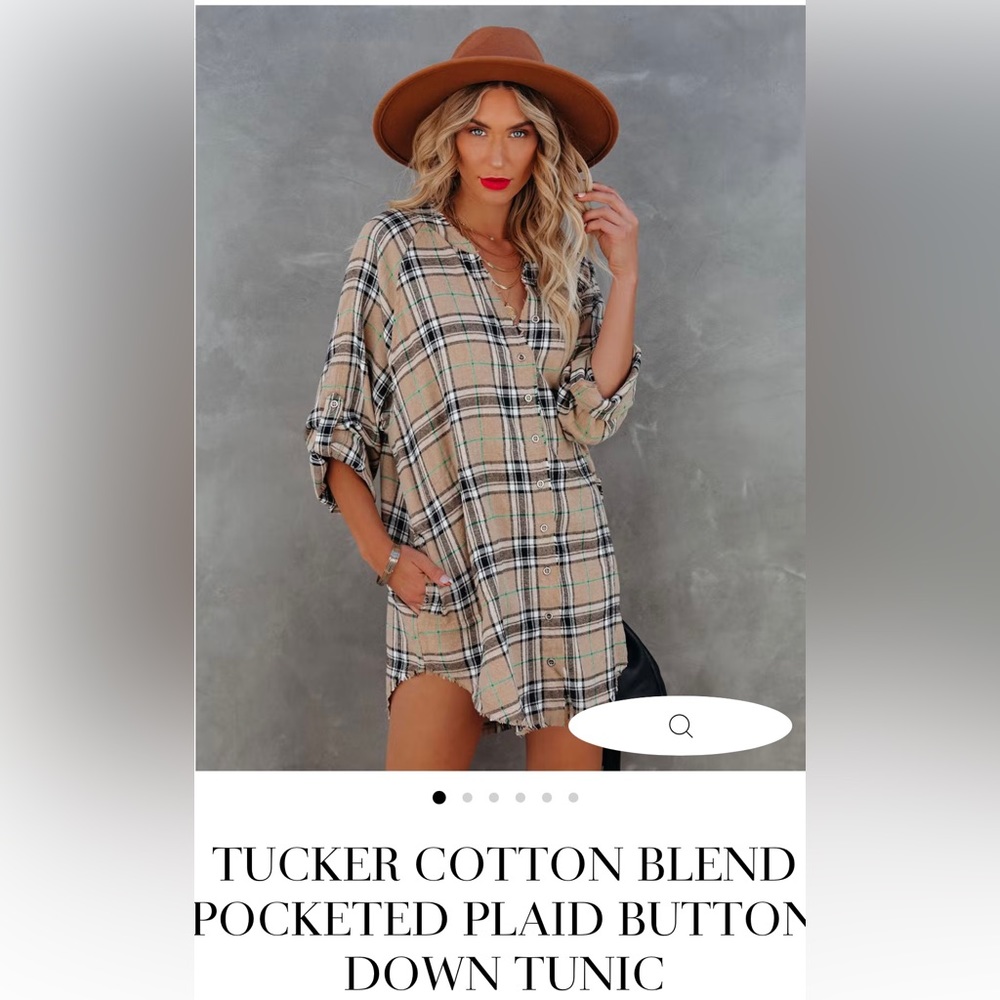 VICI Plaid Flannel tunic